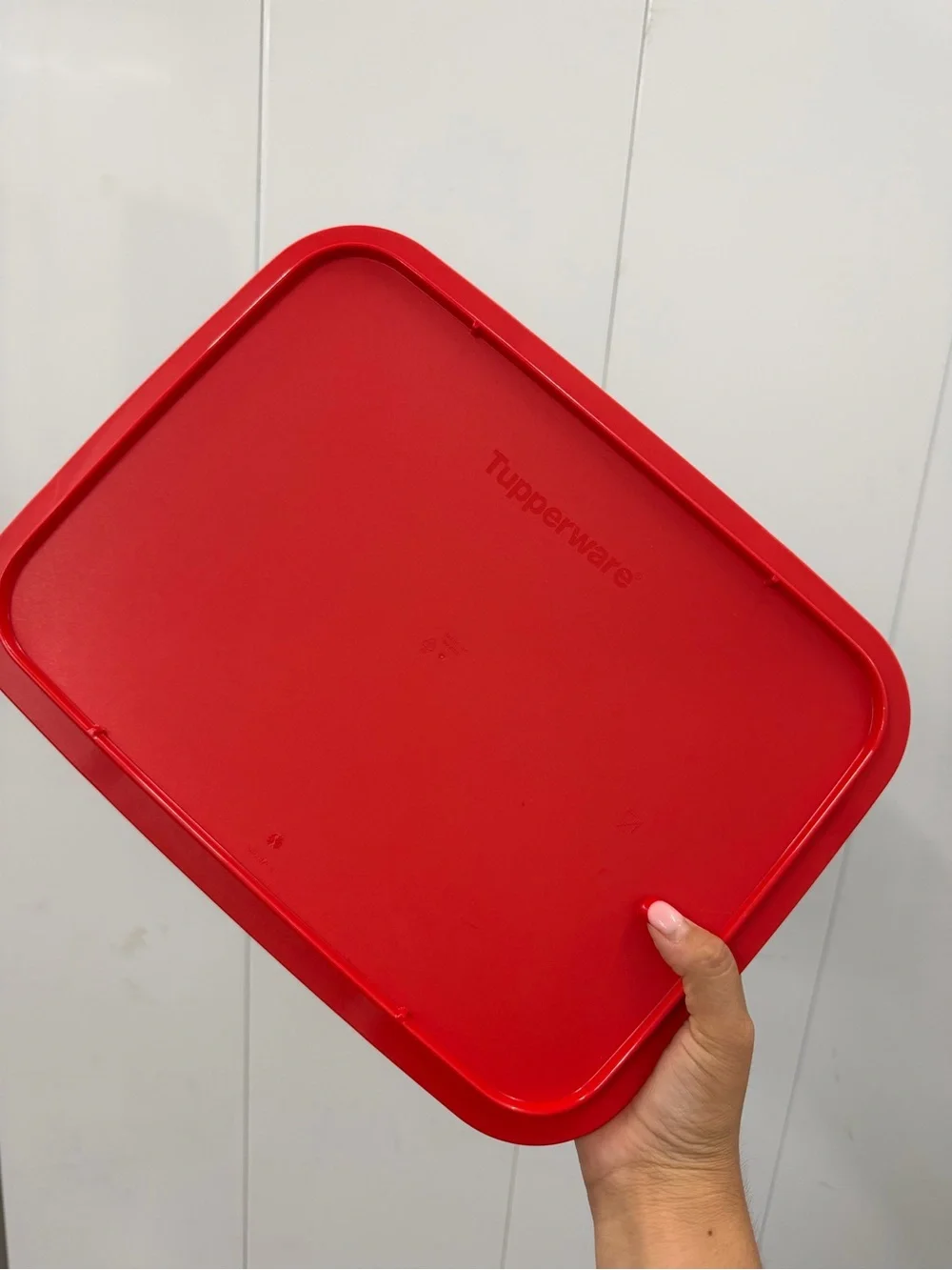 Tupperware Rectangular Jel Ring Party Multilayer Dessert and Dip Mold Red NEW